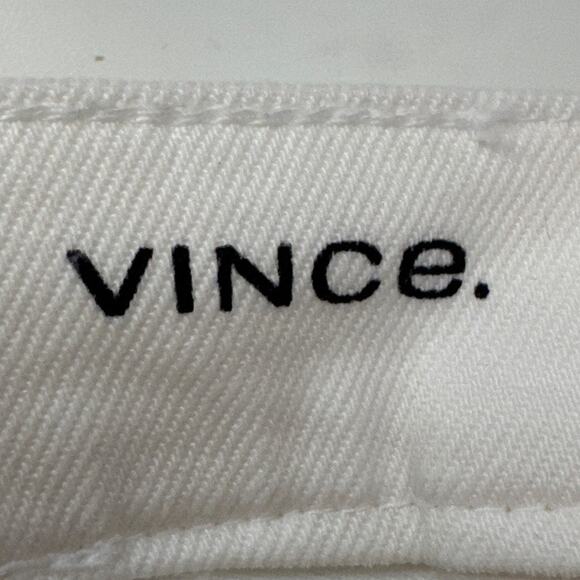 Vince Women's Kick Boot Cut Denim Jeans Chalk White SZ 29 Quiet Luxury Designer - Picture 7 of 10